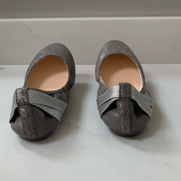 Cole Haan Metallic Strappy Ballet Flats Size 8 - Picture 3 of 8